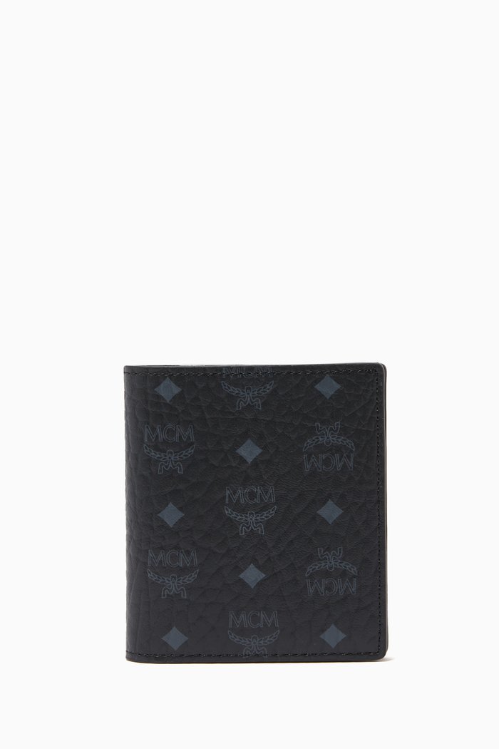 

Bifold Card Wallet in Visetos, Black