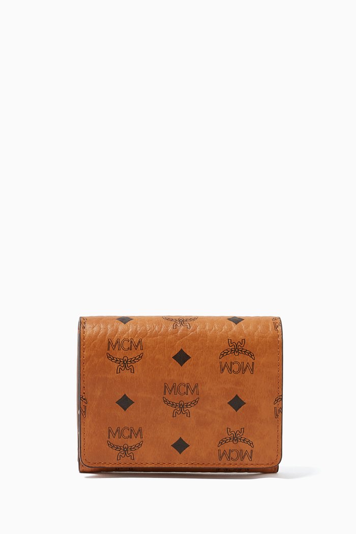 

Trifold Wallet in Visetos, Brown