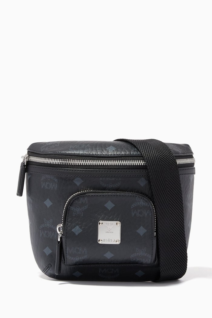 

Small Klassik Crossbody Bag in Visetos, Black