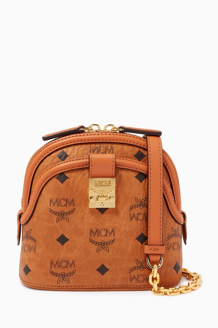 

Anna Crossbody in Visetos, Brown