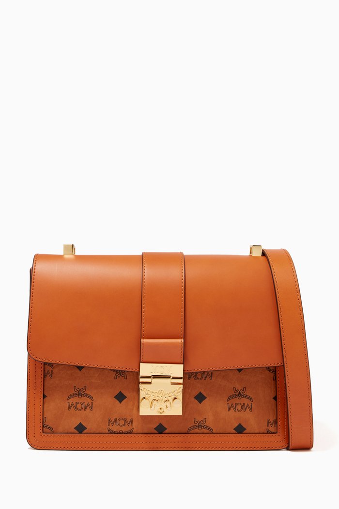 

Medium Tracy Shoulder Bag in Visetos, Brown