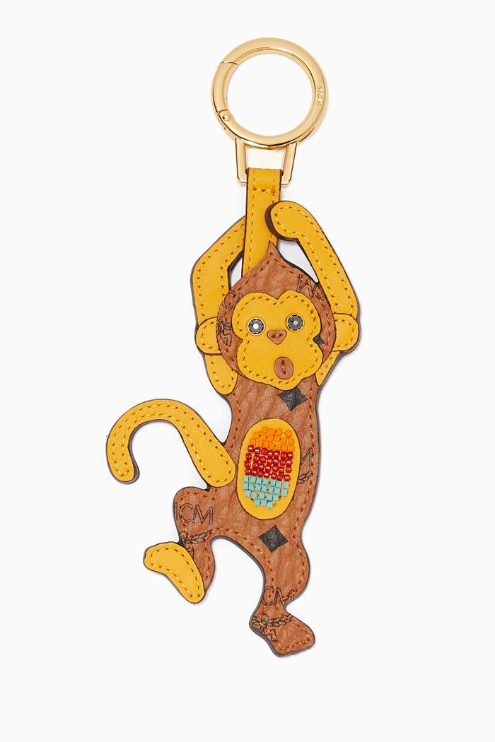 

MCM Zoo 2D Monkey Charm in Visetos, Brown