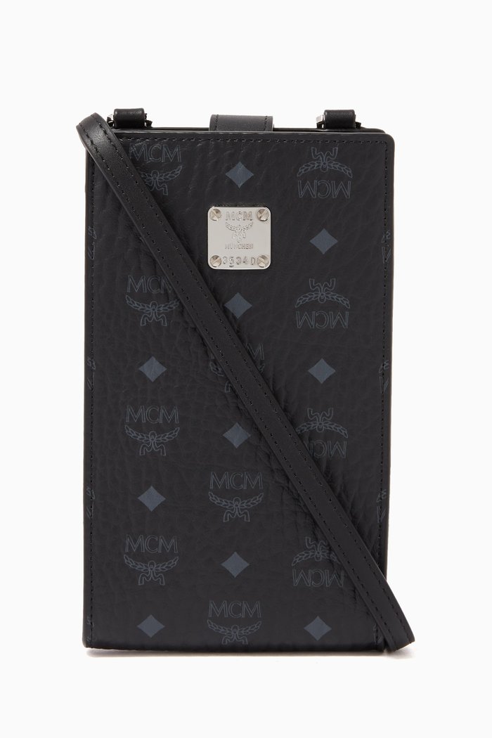 Multifunction Phone Case in Visetos, Black