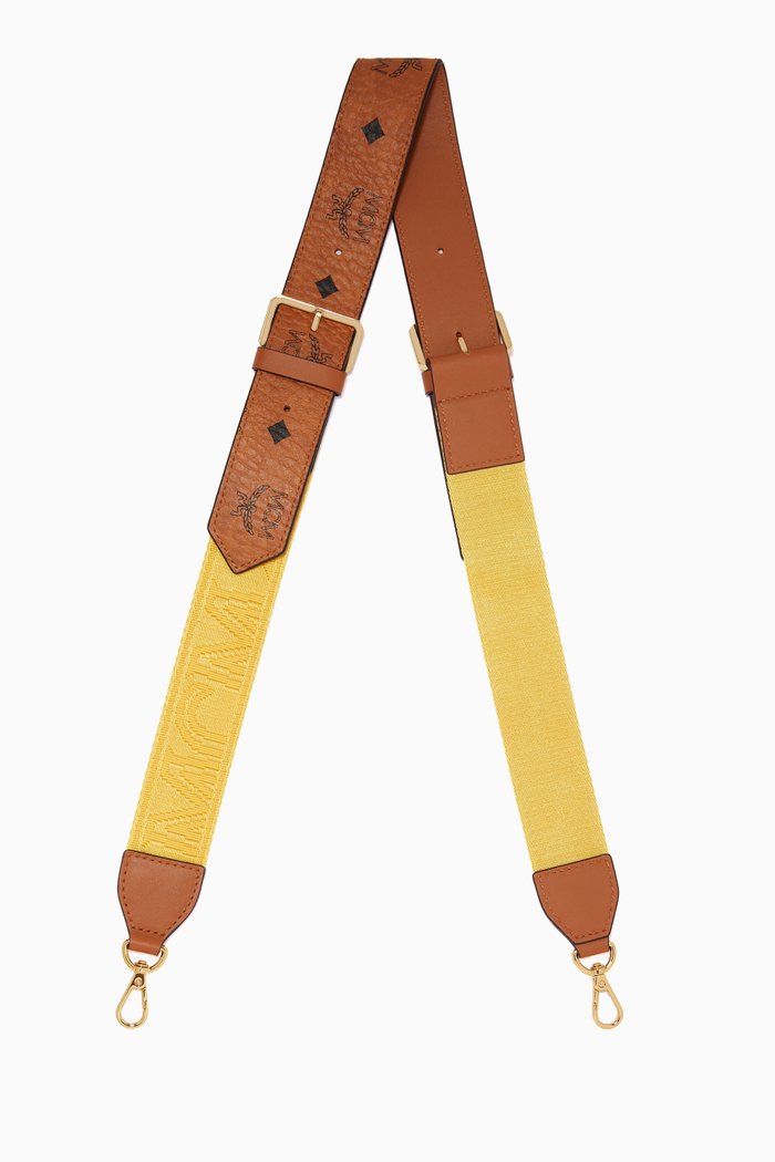 

Half-Logo Shoulder Strap in Visetos Webbing Mix, Yellow