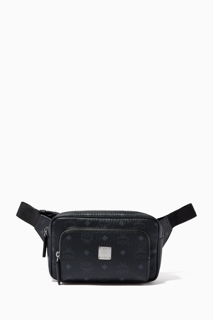 

Small Fursten Belt Bag in Visetos, Black