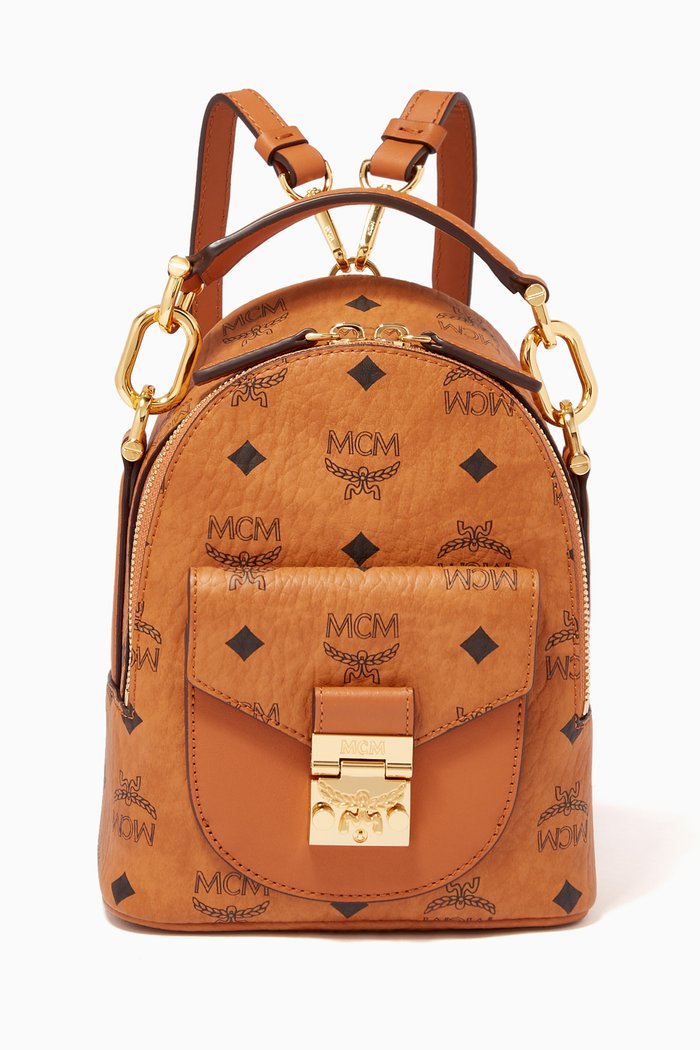 

X-Mini Patricia Convertible Backpack in Visetos, Brown