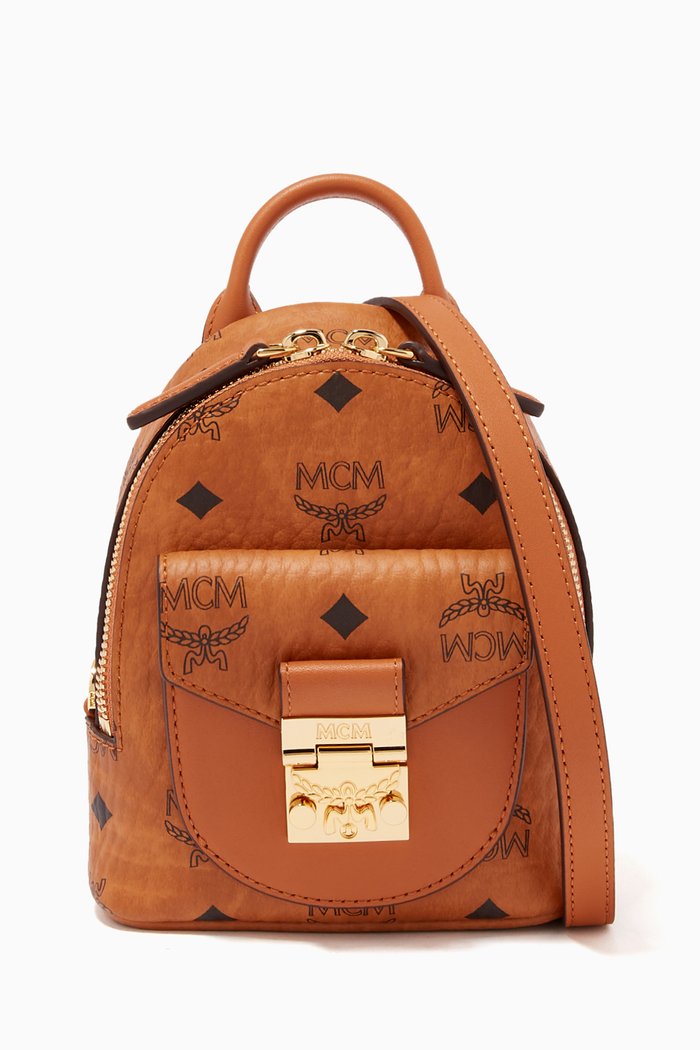 

Mini Patricia Crossbody in Visetos, Brown