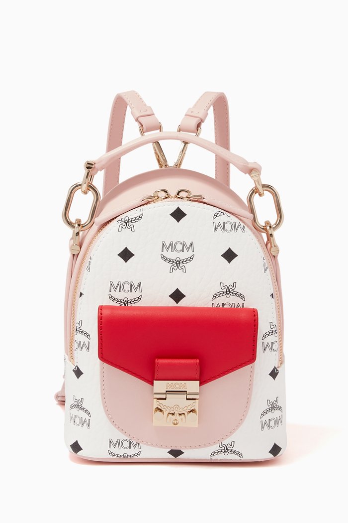 

X-Mini Patricia Backpack in Colur-Block Visetos, Pink