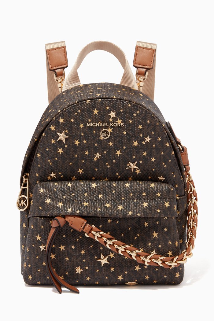 

Extra Small Slater Convertible Backpack in Star Logo Canvas, Yellow