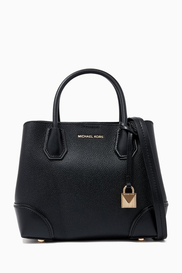 

Small Mercer Gallery Satchel in Pebbled Leather, Black