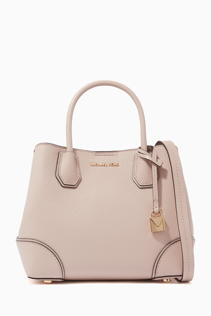 

Small Mercer Gallery Satchel Bag in Leather, White