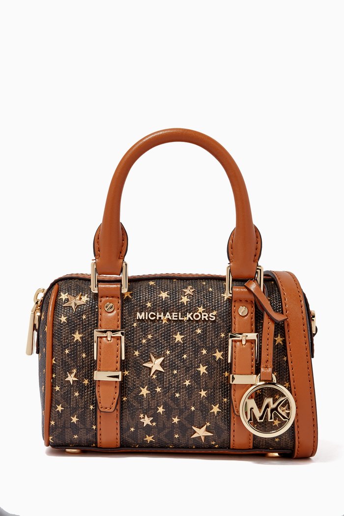 

Extra Small Bedford Legacy Crossbody Bag in Star Logo Canvas & Leather, Yellow