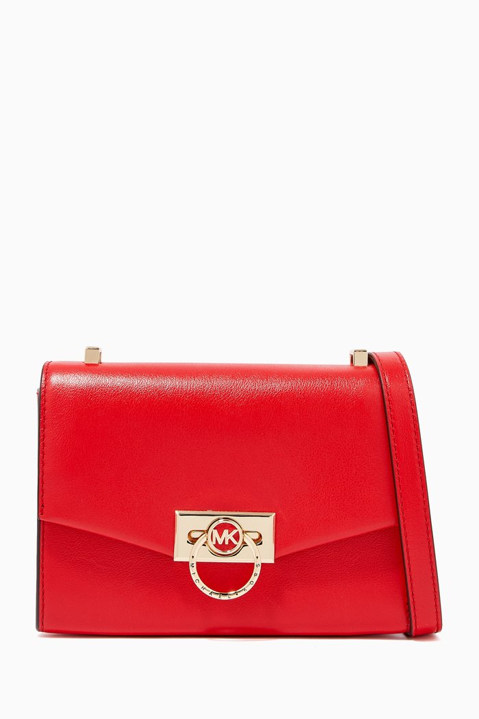 

Extra Small Hendrix Crossbody Bag in Leather, Pink