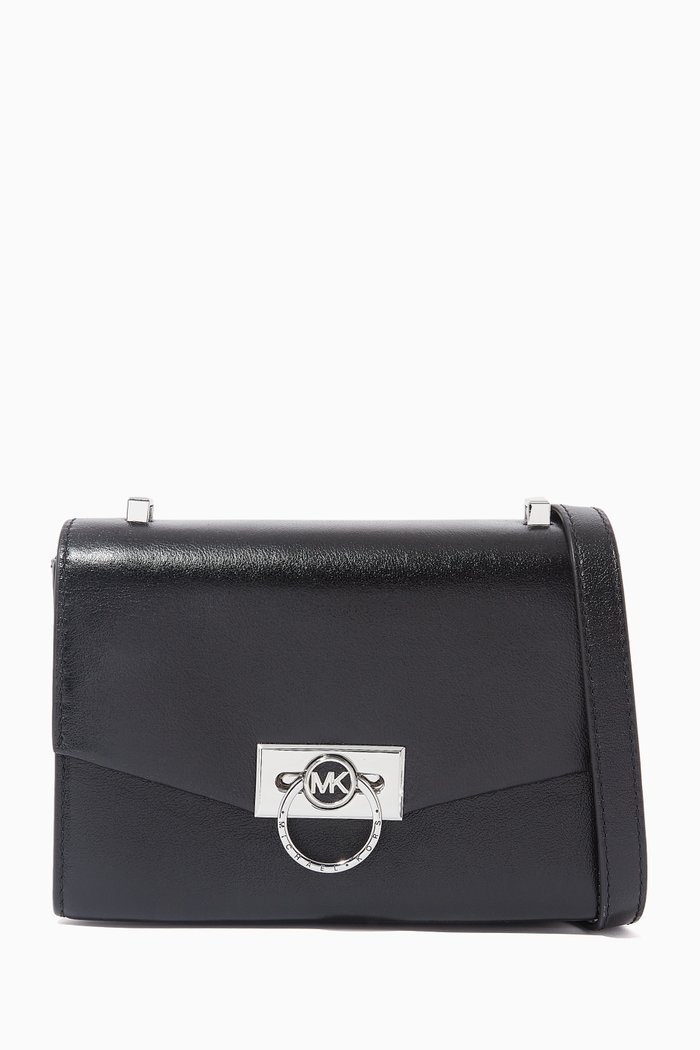 

Extra-Small Hendrix Crossbody Bag in Leather, Black