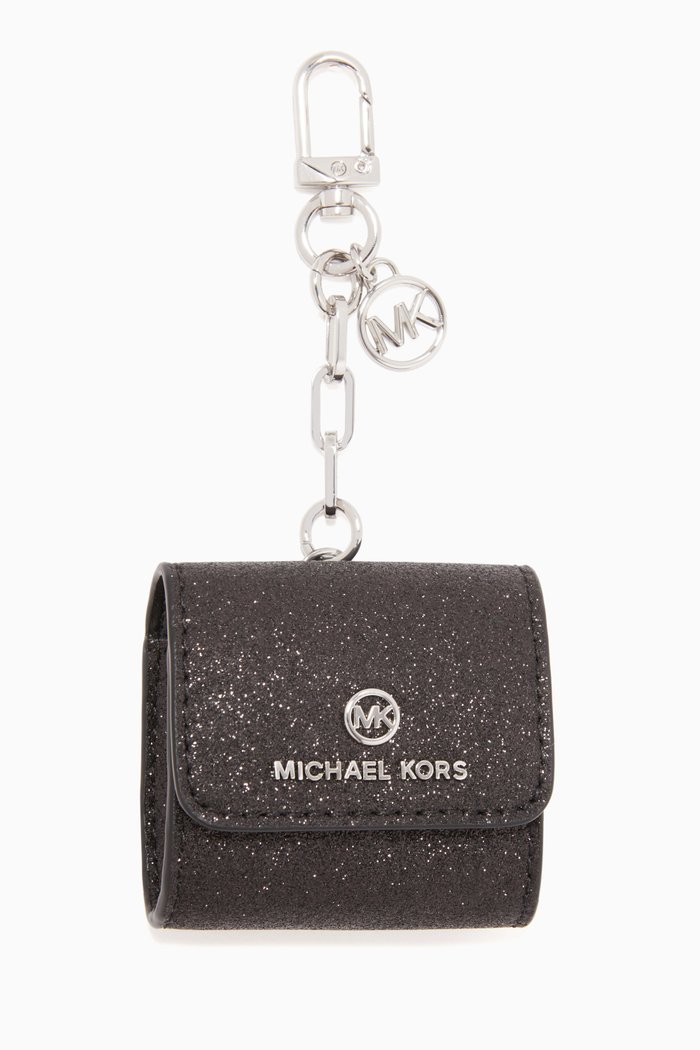

AirPods Clip Case in Glitter Leather, Black