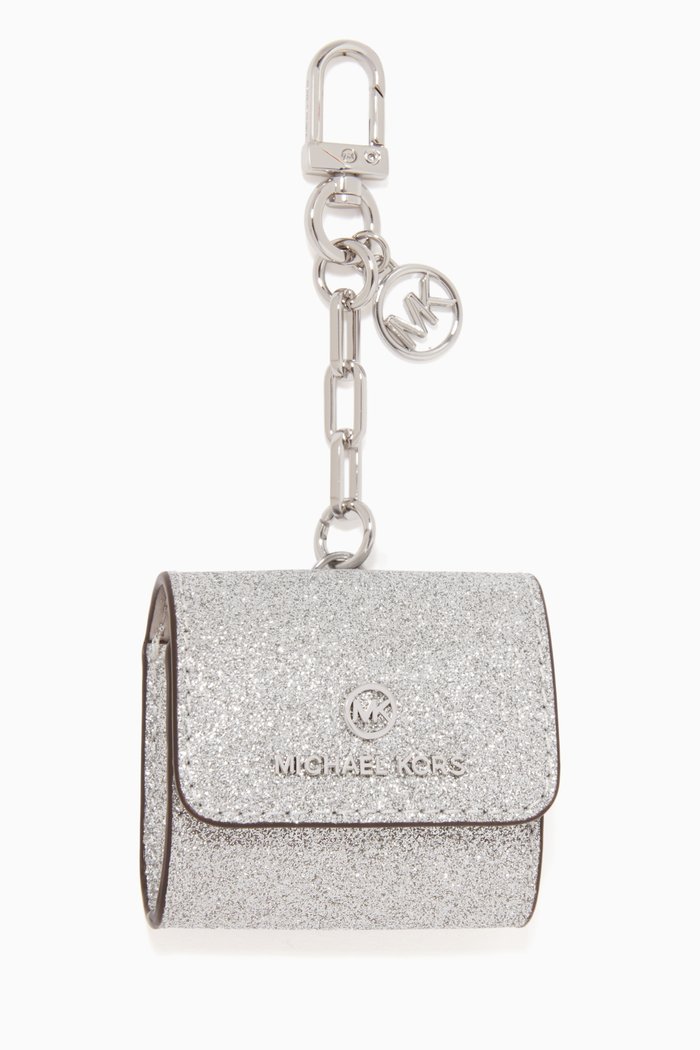 

AirPods Clip Case in Glitter Leather, Grey