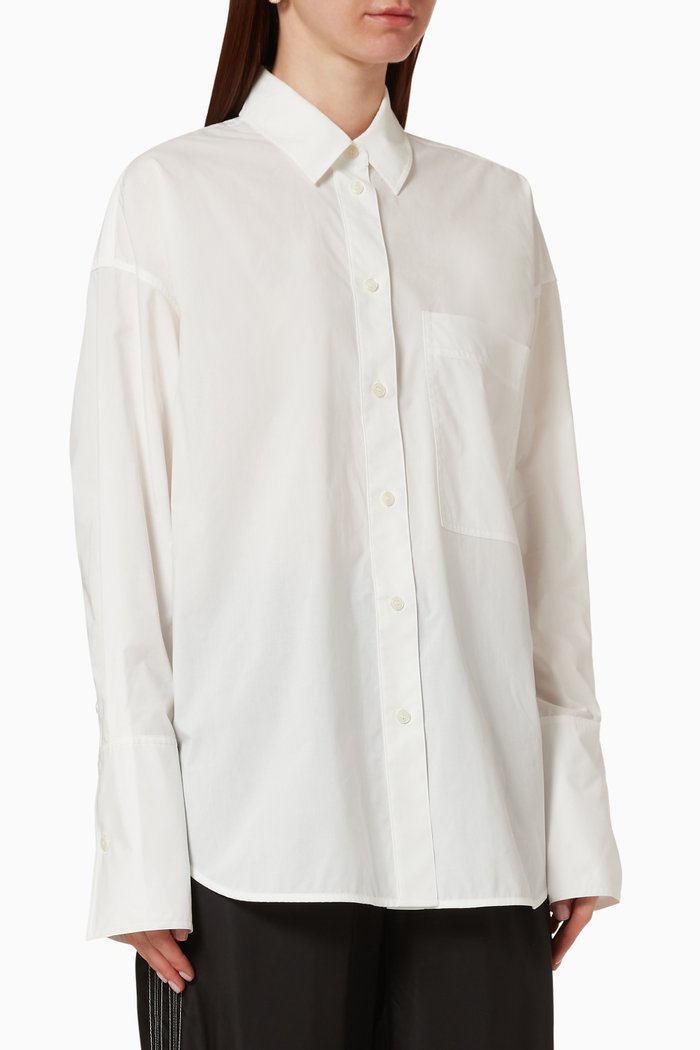 

LM Cotton Poplin Shirt, White