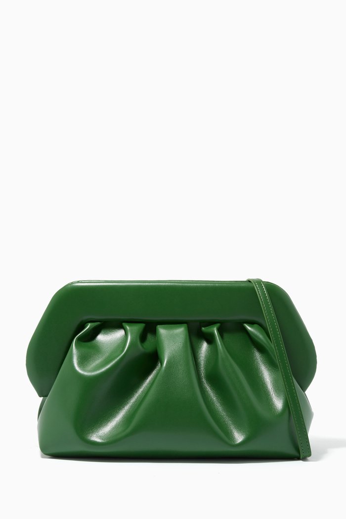 

Bios Pouch in Nappa Vegan Leather, Green