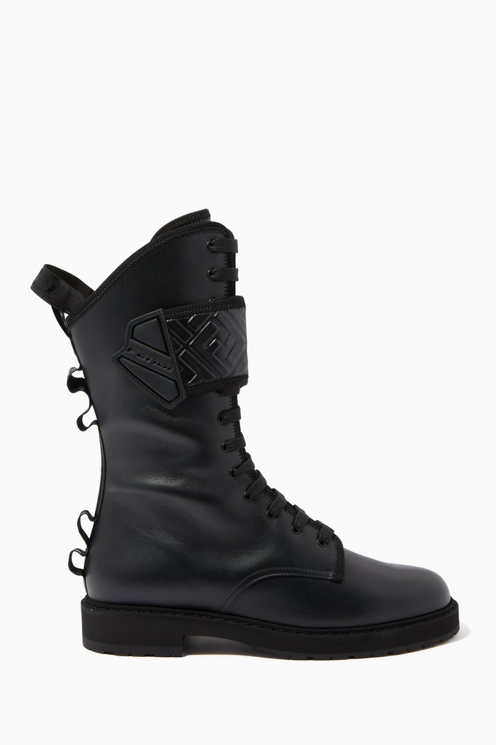 

Biker Boots in Leather, Black