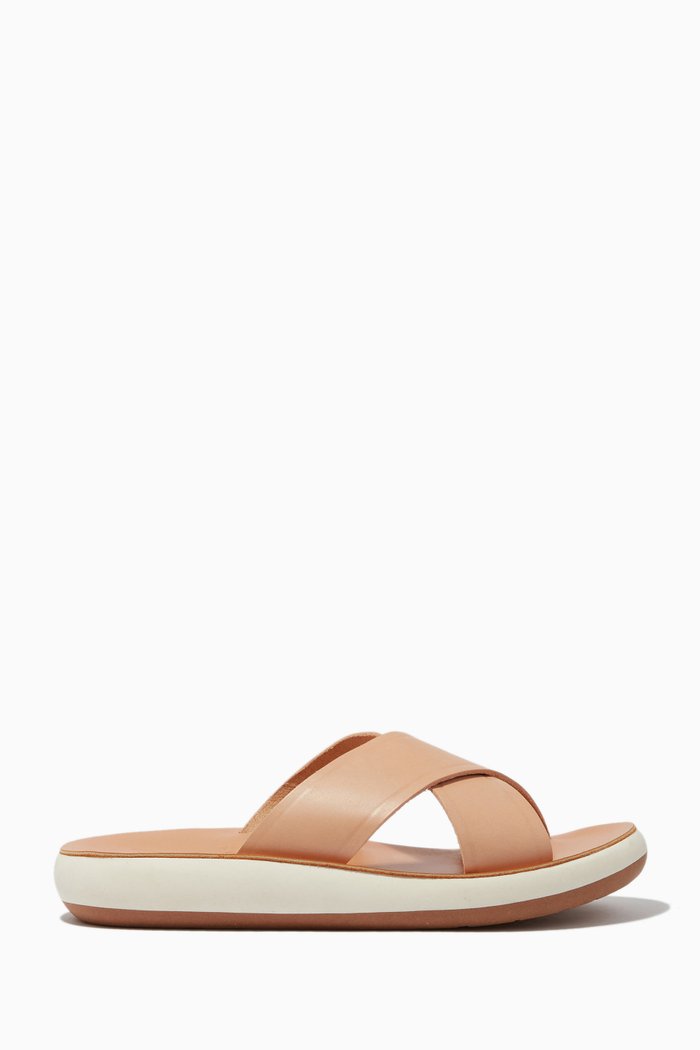 

Thais Comfort Sandals in Vachetta Leather, Brown