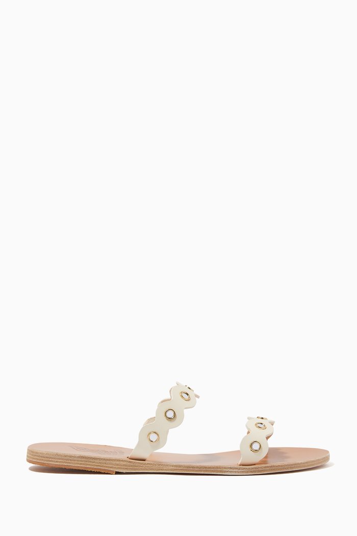 

Nelia Mirrors Sandals in Leather, Neutral