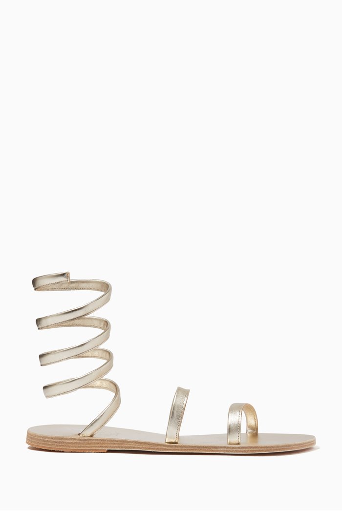 Ofis Sandals in Leather, Gold
