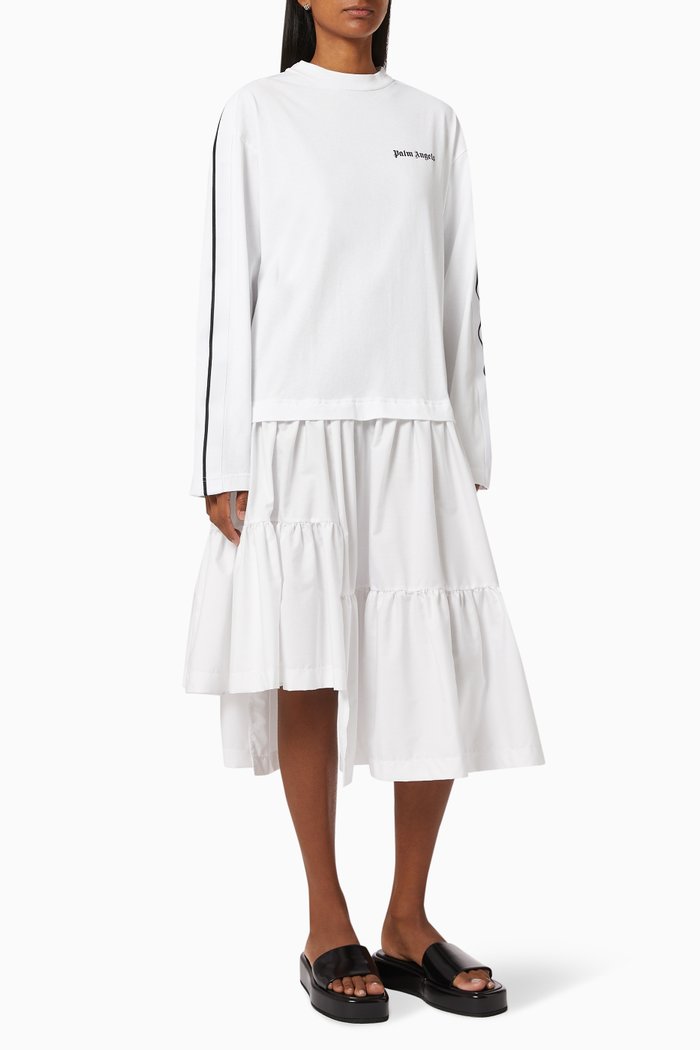 

Logo T-shirt Dress in Cotton, White