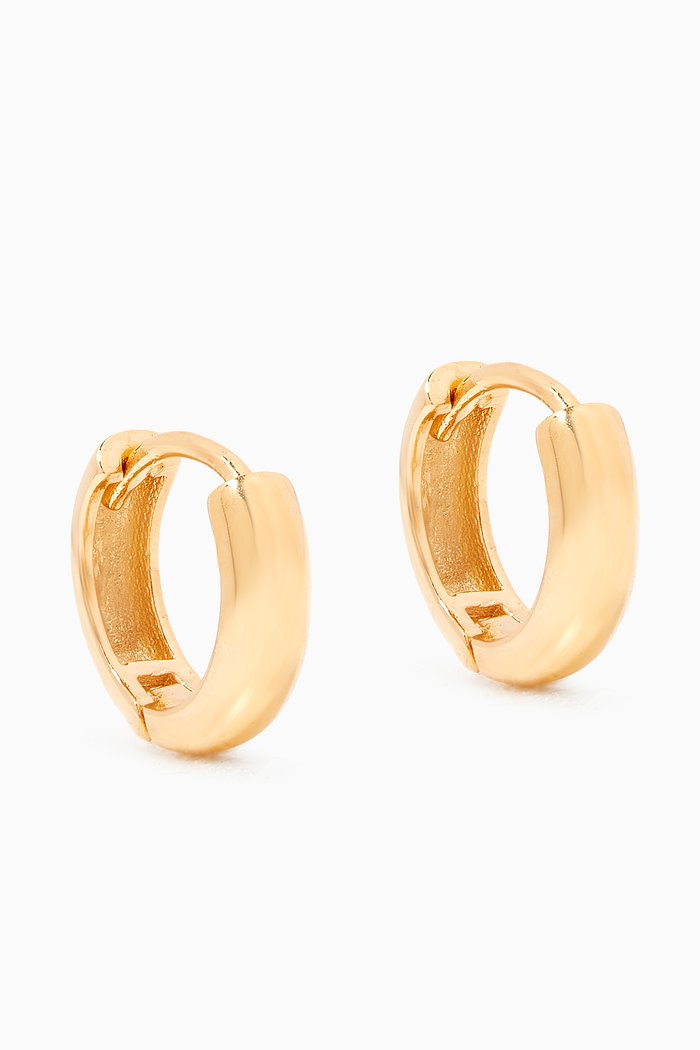 

Small Thick Huggies in Gold Plating