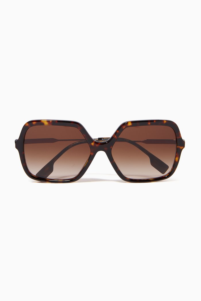 

Oversized Square Frame Sunglasses, Brown