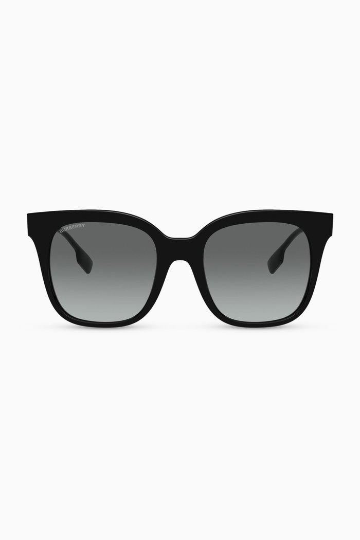Monogram Motif Butterfly Frame Sunglasses, Black