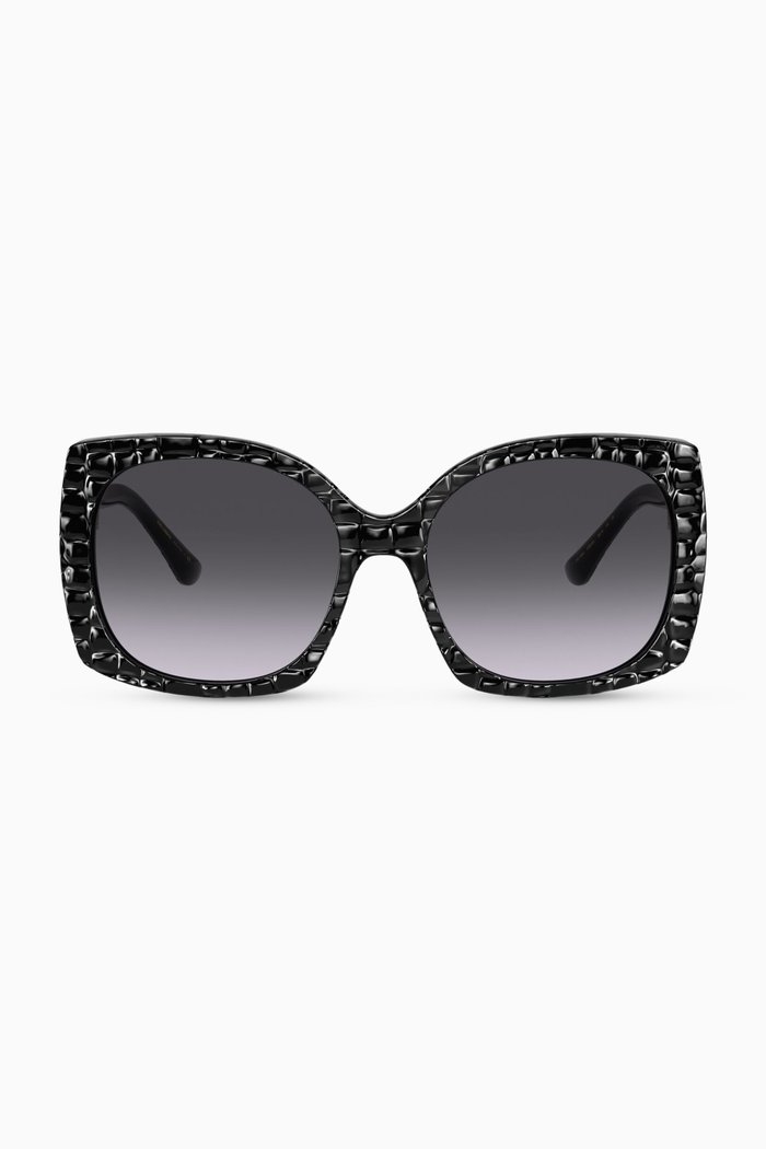 

Square Sunglasses in Acetate, Black