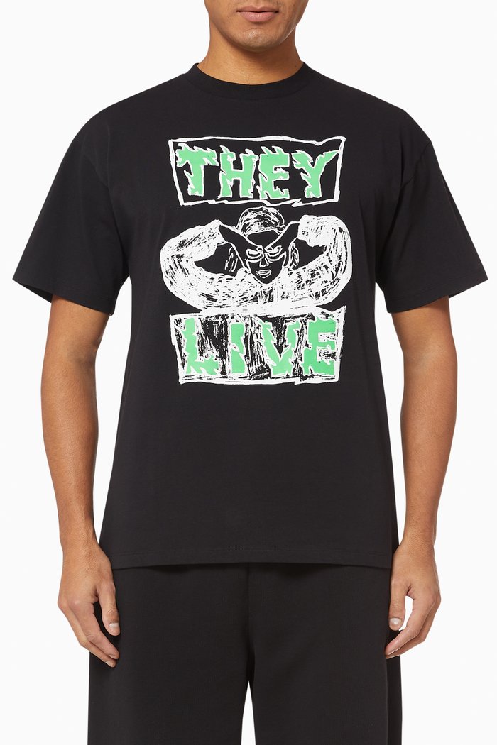 

They Live Jersey T-shirt, Black