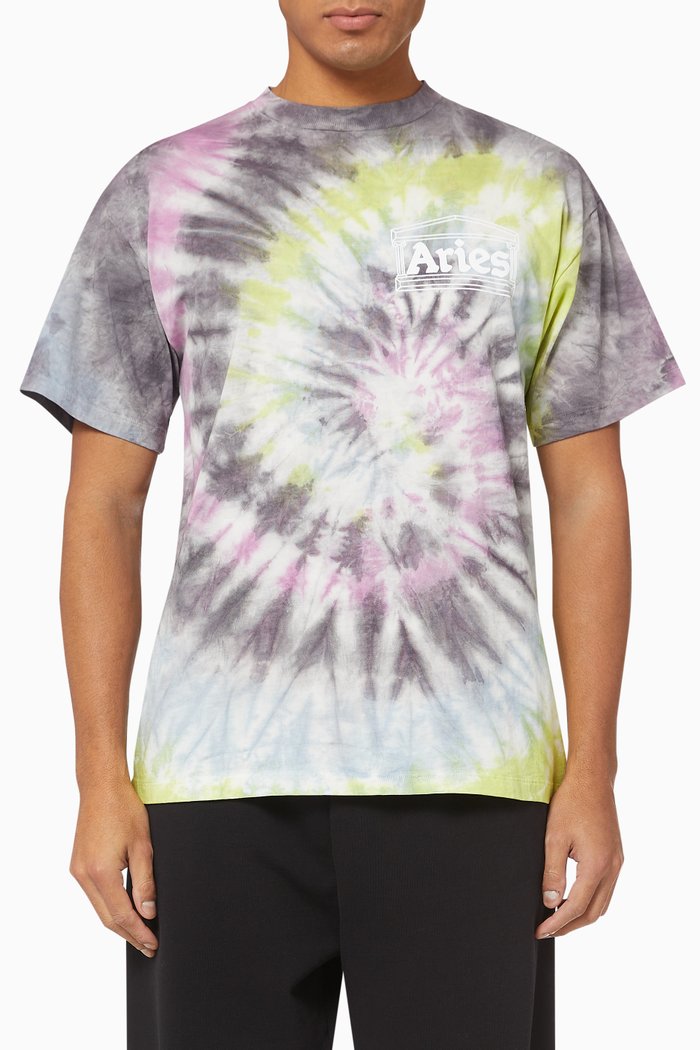 

Temple Tie Dye Jersey T-shirt, Multicolour