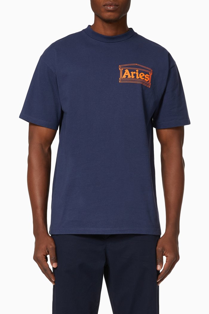 

Temple Cotton T-Shirt, Blue