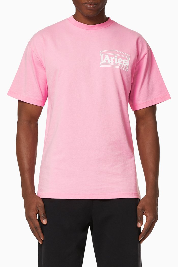 

Temple Cotton T-Shirt, Pink