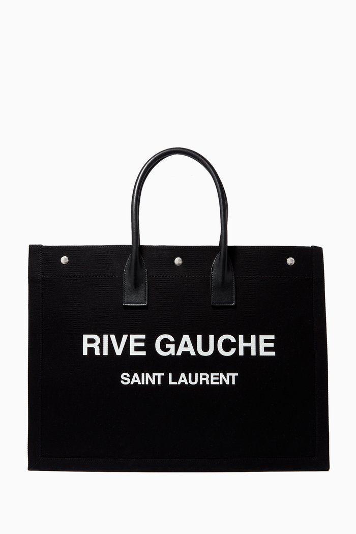 

Rive Gauche Tote Bag in Canvas, Black