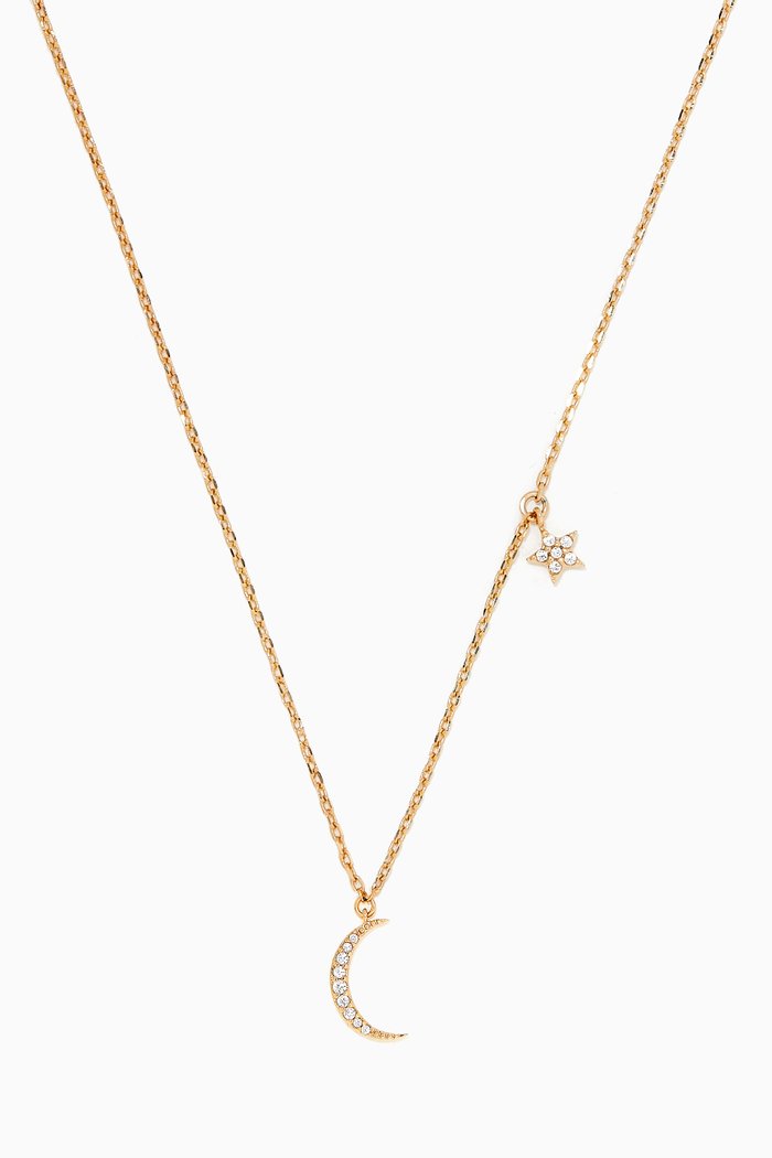 

Moon & Star Necklace in Gold Plating
