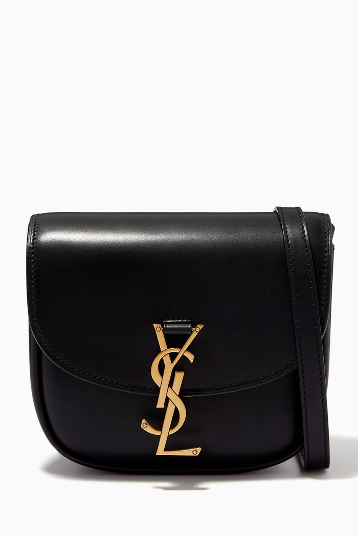 

Kaia Small Satchel in Smooth Leather, Black