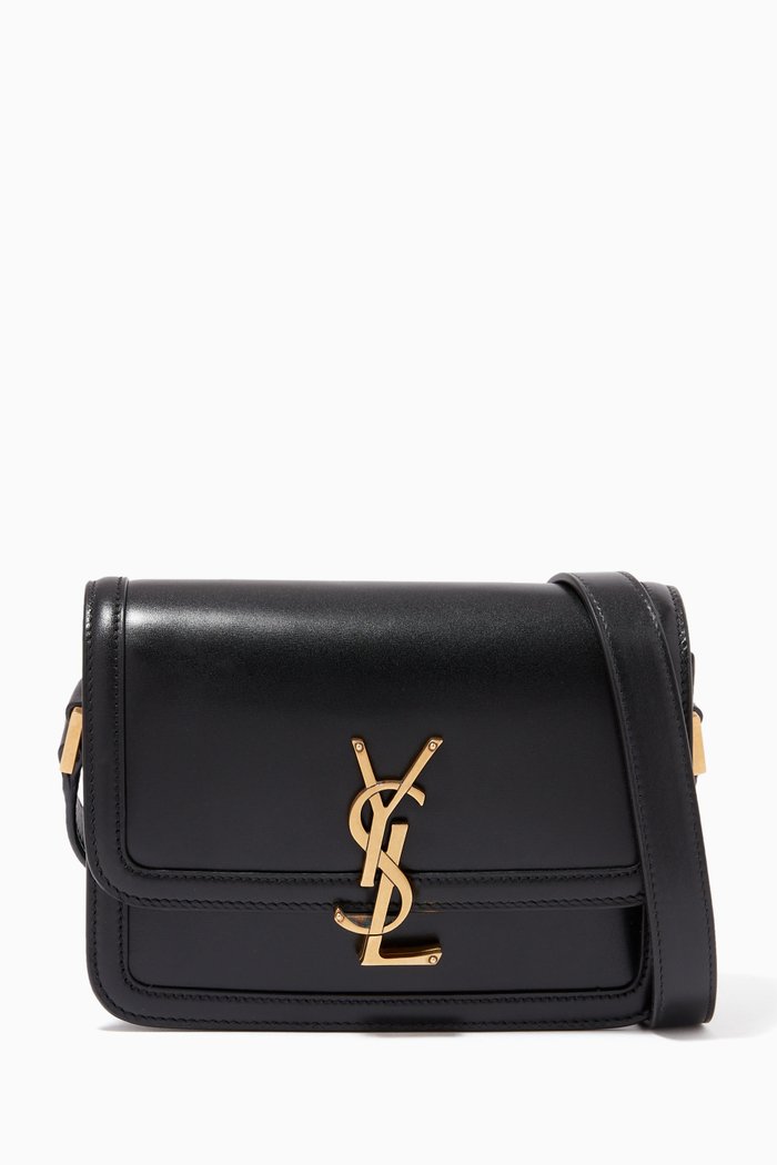 

Small Solferino Satchel in Box Saint Laurent Leather, Black