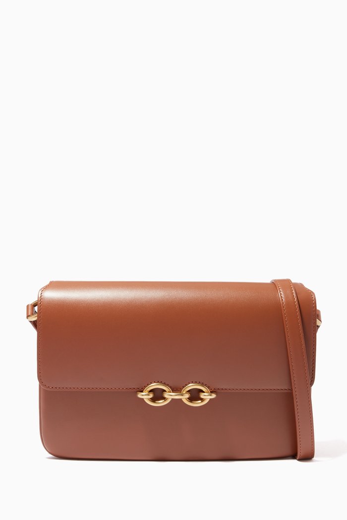 

Le Maillon Satchel in Smooth Leather, Red
