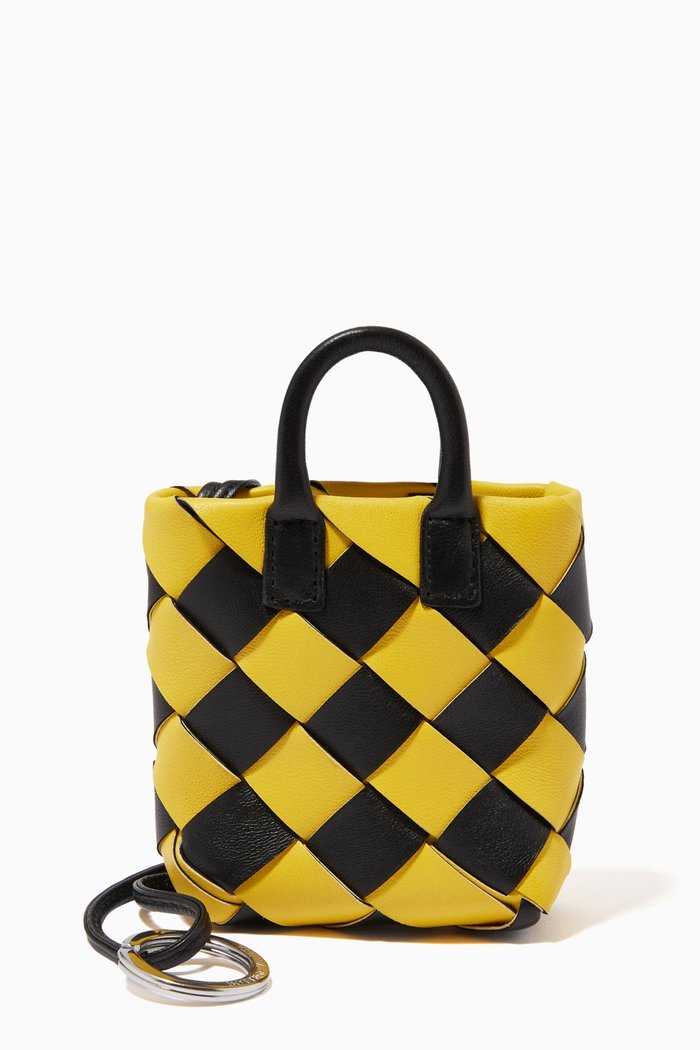 

Charm in Intrecciato Nappa, Yellow