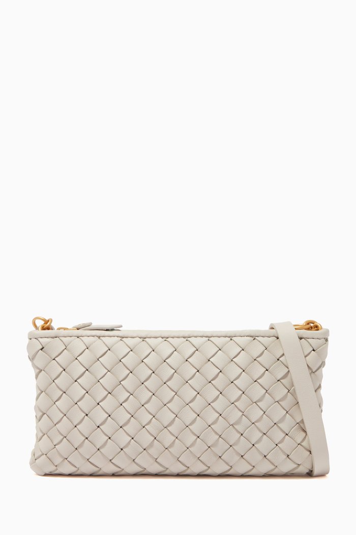 

Phone Pouch in Intrecciato Nappa, Neutral