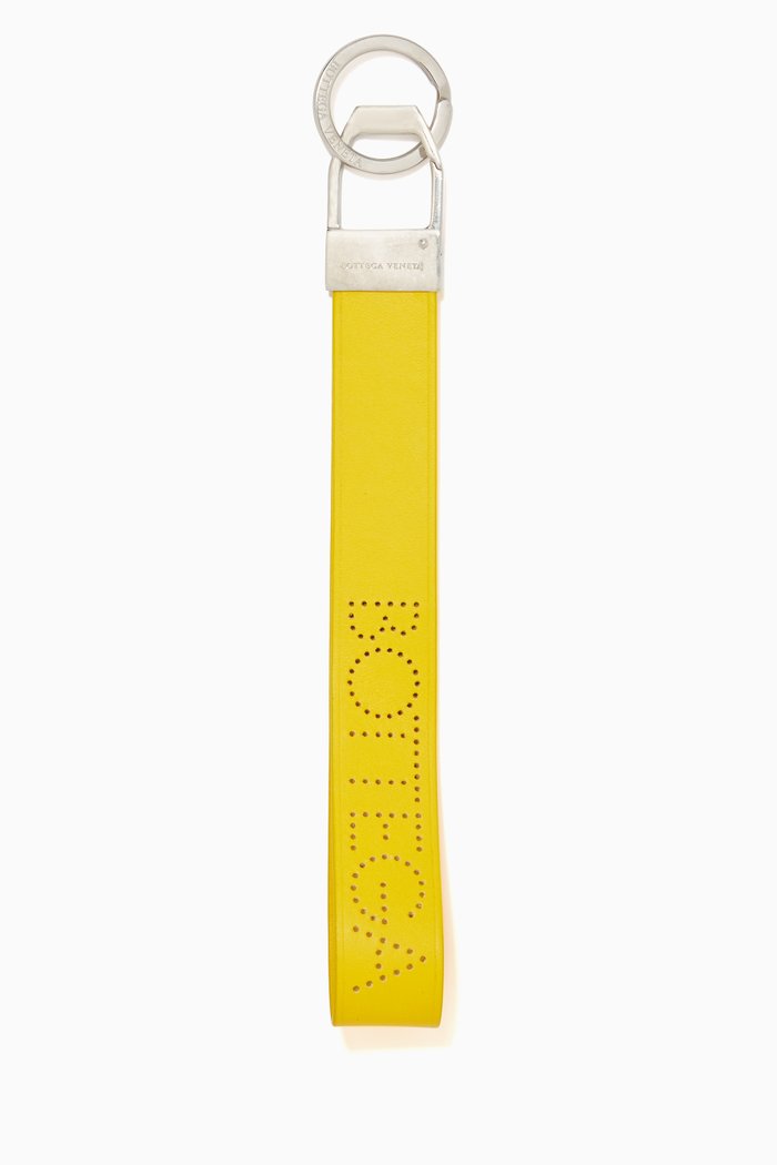 

Key Ring in Nappa, Yellow