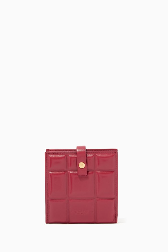 Mini Wallet in Paper Calf, Brown