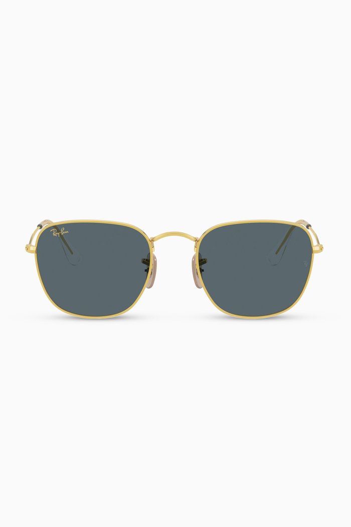 Frank Legend Gradient Metal Sunglasses, Gold