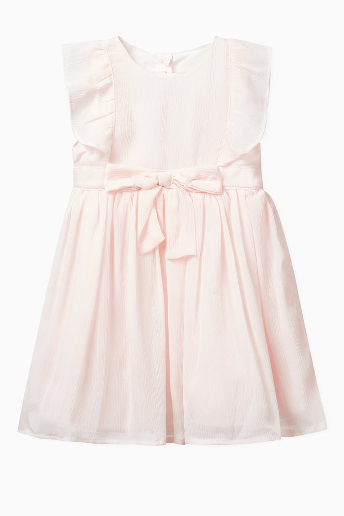 

Crinkle Chiffon Dress, Pink