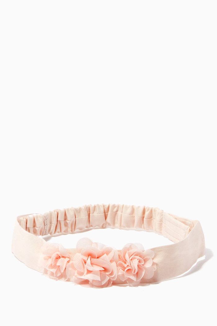 

3D Flower Headband in Cotton, Pink