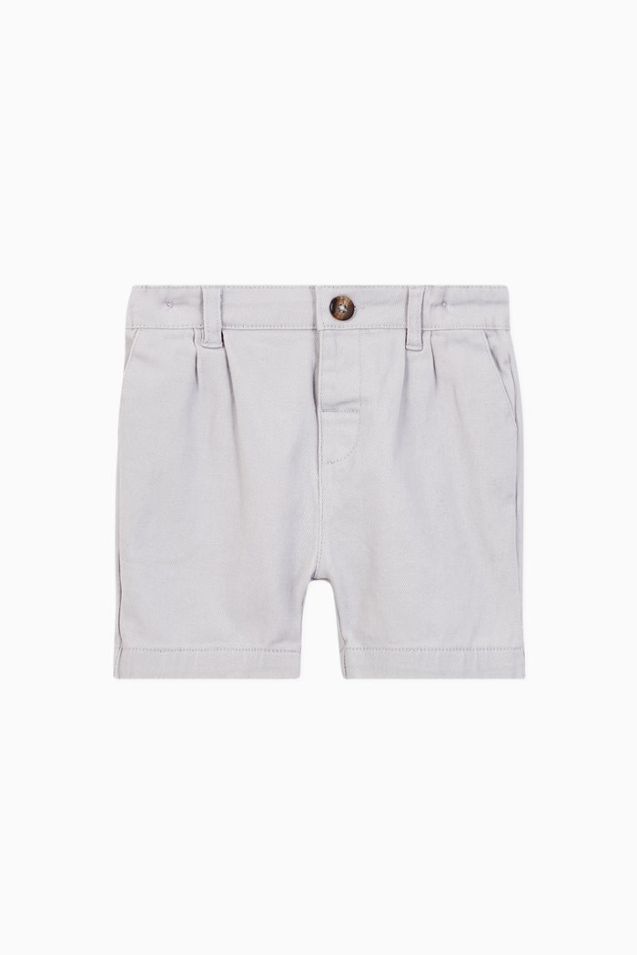 

Stretch Cotton Chino Shorts, Grey
