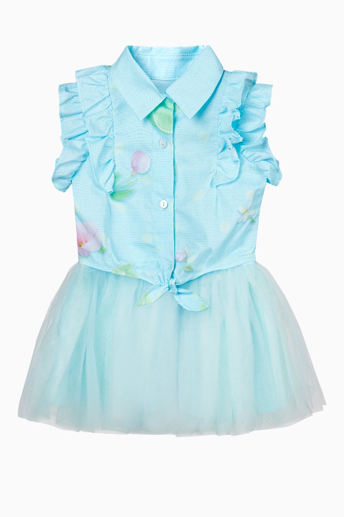 

Jurk Ruffle Top and Tulle Skirt, Blue