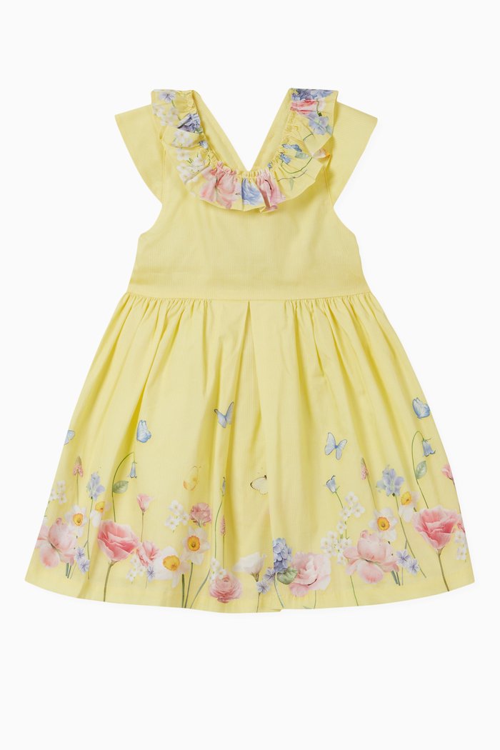 

Floral Cotton Dress, Yellow